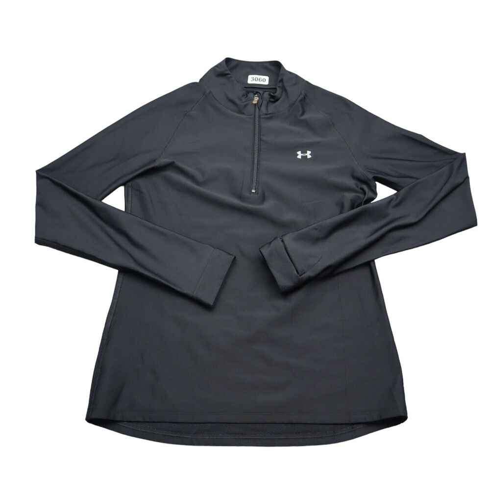 Under Armour Pullover Womens M Black 1/4 Zip Sweater Jacket Athletic